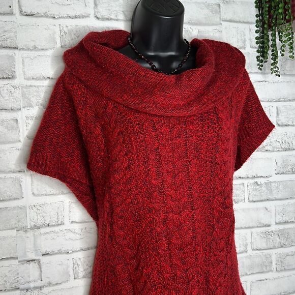 Worthington Cable Knit Sweater, Cowl Neck Short Sleeve Size 3X - Picture 2 of 7